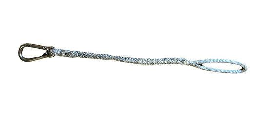 LT Marine Harpoon Dart Line Tether | Heavy-Duty Dyneema Rope | 5000 lb Test Strength | 316 Stainless Steel Carabiner | For Harpoon Rigging & Fishing Applications