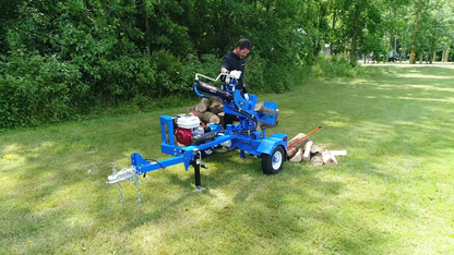 Wallenstein | Log Splitter | Model WXR545PL | 24" Split Opening | 22 Ton Hydraulic Force | Horizontal, Vertical & 20° Split Angle | For Heavy-Duty Wood Processing