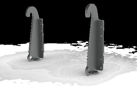 Tanco Bolt-On Brackets | Model 7006 Series | Width 8" To 16" | For Euro, Mx, Fauchueux, Manitou, Jcb Q/Fit, New Holland, Caterpiller, Schaffer, Bobcat