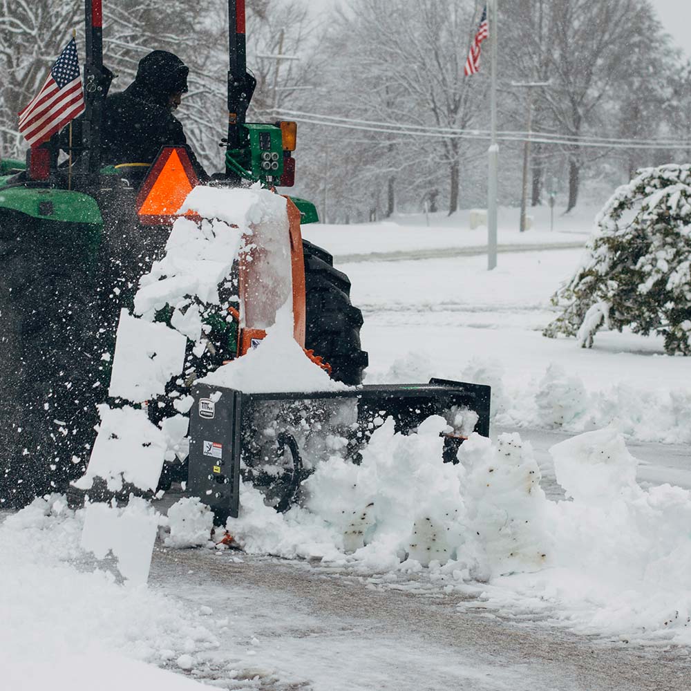 Titan Attachments 3-Point Snow Blower | 4′–6′ Cutting Width | 15.5″–17.5″ Auger | 540 RPM | Horsepower 20–75 HP | For Tractors