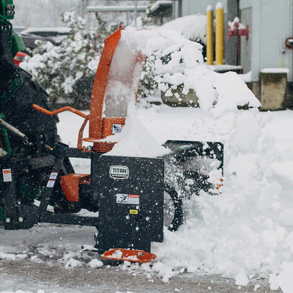 Titan Attachments 3-Point Snow Blower | 4′–6′ Cutting Width | 15.5″–17.5″ Auger | 540 RPM | Horsepower 20–75 HP | For Tractors