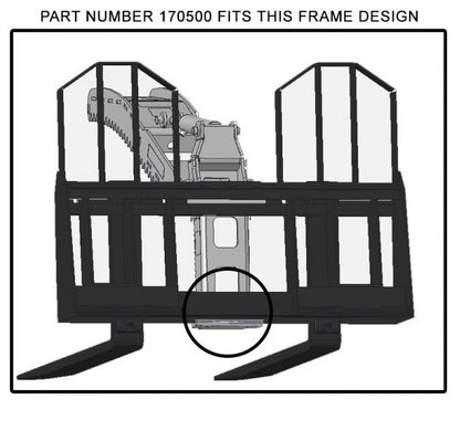Danuser Pallet Fork Grapple Kit | Maximum Opening 55" | Oil Flow Range 10-25 GPM | For Skid Steers