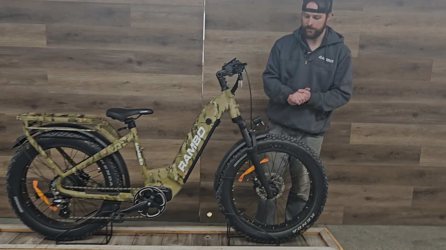Rambo | E-Bikes | Model Savage 2.0 | 750W-1000W Bafang Hub Motor | Up to 65 Miles Range | 48V 15Ah LG Battery | Speed Up to 30 MPH