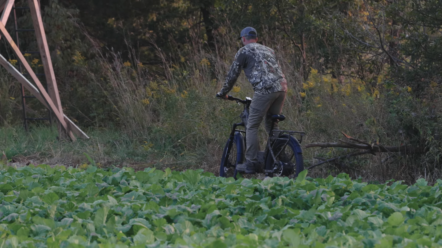Rambo | E-Bikes | Model Nomad 2.0 | Up to 30 MPH | Up to 38-Mile Range | 1000W Hub Motor | Dual Battery | 48V 15Ah-20Ah LG Battery | For Hunters & Adventurers