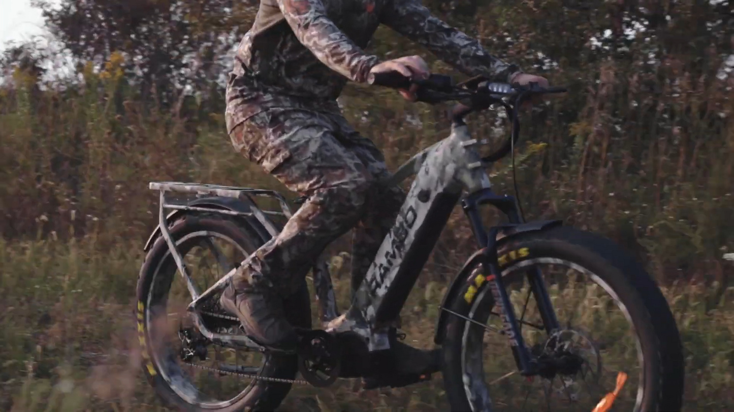 Rambo | E-Bike | Model Venom 2.0 | 1,000W Ultra Drive Mid-Motor | Speed Up-To 32 Mph | Up to 65-Mile Range | 48V 20Ah LG Battery