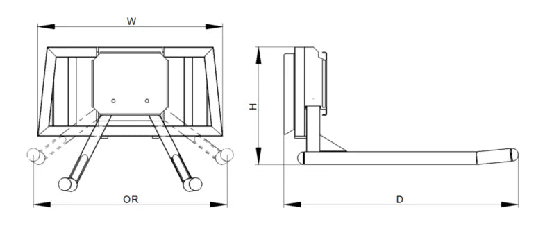 Landy Attachments Hydraulic Bale Lifter | Width 51"-52" | 16 GPM | For Skid Steers