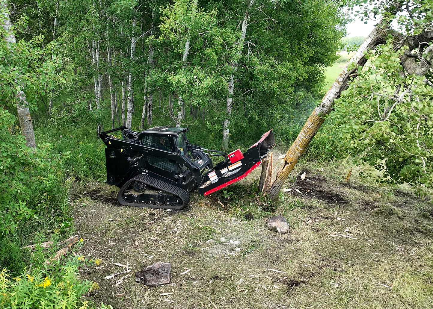 Erskine BCX Open Front Brush Cutter | Model 74” & 80” | 10” Cutting Capacity | 15–41 GPM | For Skid Steer