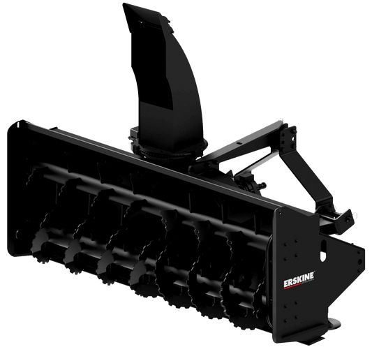 Erskine Heavy-Duty Front Mount PTO Snowblower | Model 965X-CC & 1085X-CC | Width 96" To 108" | 90–175 HP | For Tractor