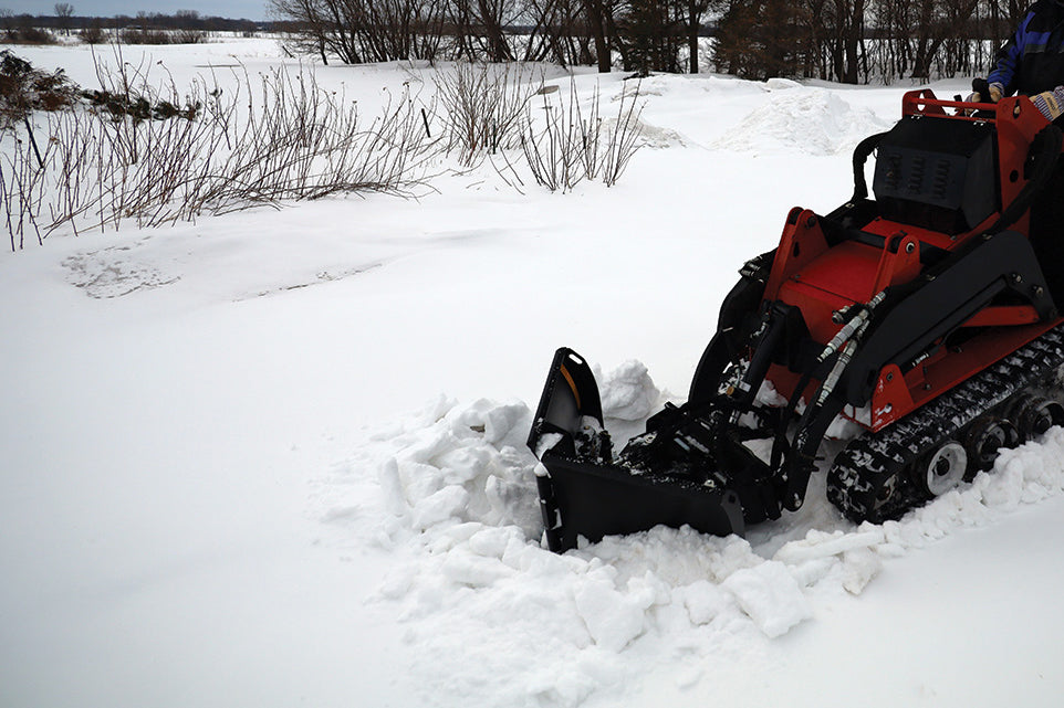 Erskine Mini V-Plow | Width 48" & 60" | 10–20 GPM | For Mini Skid Steers