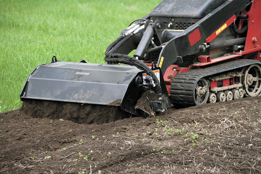 Erskine Mini Rotary Tiller | Width 50.5" | 7–16 GPM | For Mini Skid Steers & Compact Loaders