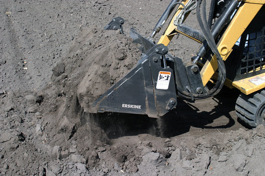 Erskine Mini 4-in-1 Combination Bucket | Width 49.5" | 10–20 GPM | For Mini Skid Steers & Compact Loaders