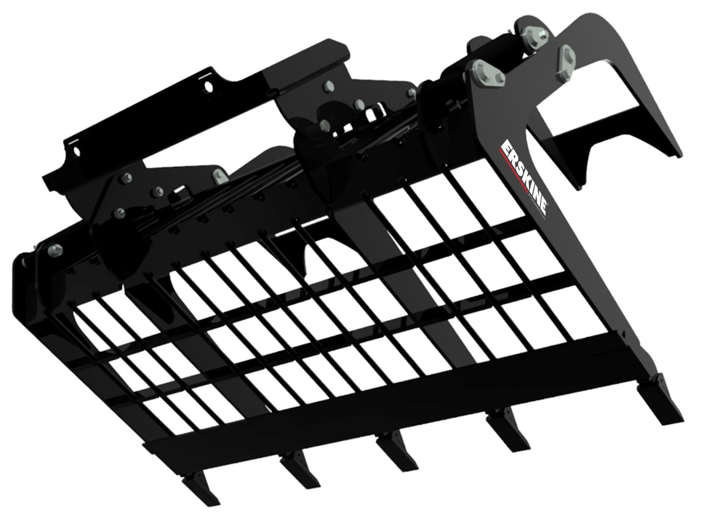 Erskine Mini Grapple Rod Bucket | Width 49.75" | 5–20 GPM | For Mini Skid Steers & Compact Loaders