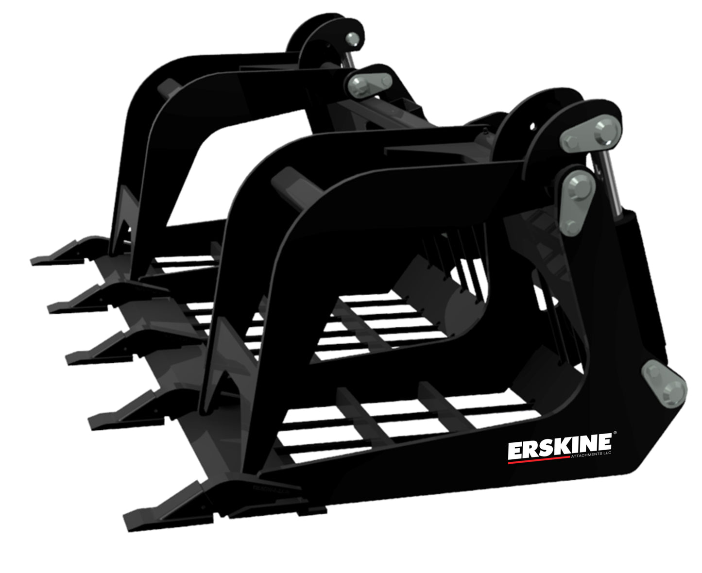 Erskine Mini Grapple Rod Bucket | Width 49.75" | 5–20 GPM | For Mini Skid Steers & Compact Loaders