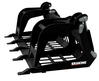 Erskine Mini Grapple Rod Bucket | Width 49.75" | 5–20 GPM | For Mini Skid Steers & Compact Loaders