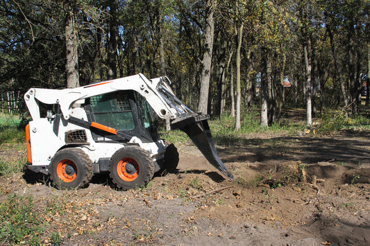 Erskine Stump Bucket | 45.4" Width | Heavy-Duty Steel Construction | 8 To 30+ GPM | For Skid Steer