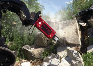 Erskine Hydraulic Breaker | Model 750 & 1150 | Diameter 2.7" To 3" | 10–25 GPM | 3.75-5 Tons | For Skid Steers & Excavators