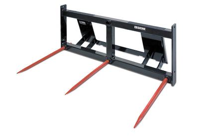 Erskine Bale Spear | Model Square & Round | Width 57” | 8–30+ GPM | 20–100+ HP | For Skid Steers & Tractors