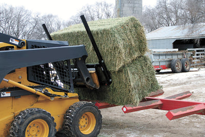Erskine Bale Spear | Model Square & Round | Width 57” | 8–30+ GPM | 20–100+ HP | For Skid Steers & Tractors