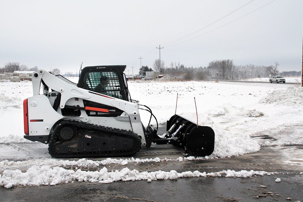 Erskine Snow/Light Material Blade | Models 72”-108” | Dual Cylinder Angling | 10–20 GPM | For Skid Steer