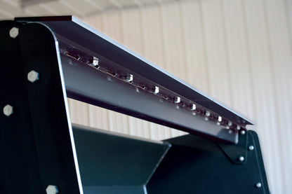 Erskine Industrial Snow Pusher | Width 96” & 120” | 8–30+ GPM | 60–100 HP | For Skid Steers & Tractors