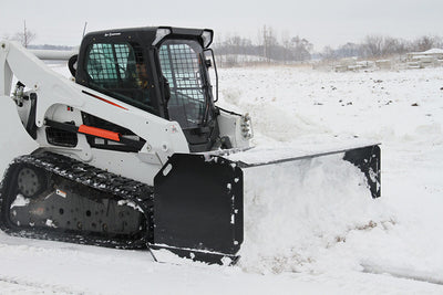 Erskine Industrial Snow Pusher | Width 96” & 120” | 8–30+ GPM | 60–100 HP | For Skid Steers & Tractors