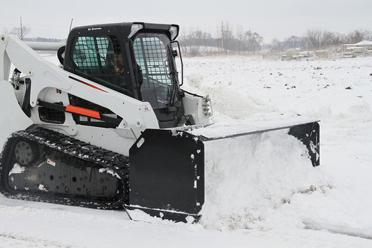 Erskine Industrial Snow Pusher | Width 96” & 120” | 8–30+ GPM | 60–100 HP | For Skid Steers & Tractors