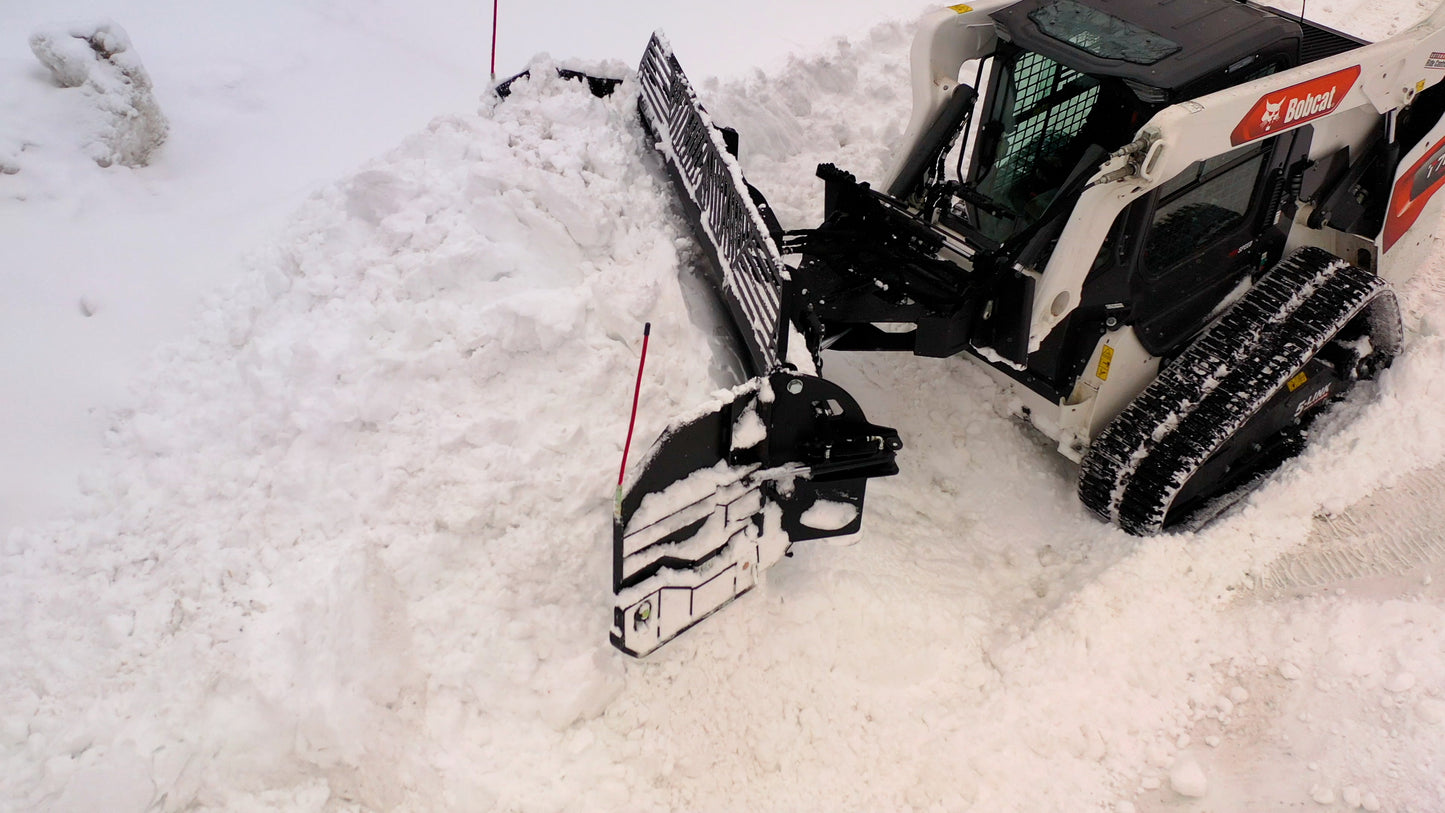 Erskine Winged Snowblade | Model 108" | Width 160" | 15–25 GPM | 25–40 HP | For Skid Steers & Tractors