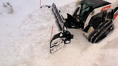 Erskine Winged Snowblade | Model 108" | Width 160" | 15–25 GPM | 25–40 HP | For Skid Steers & Tractors