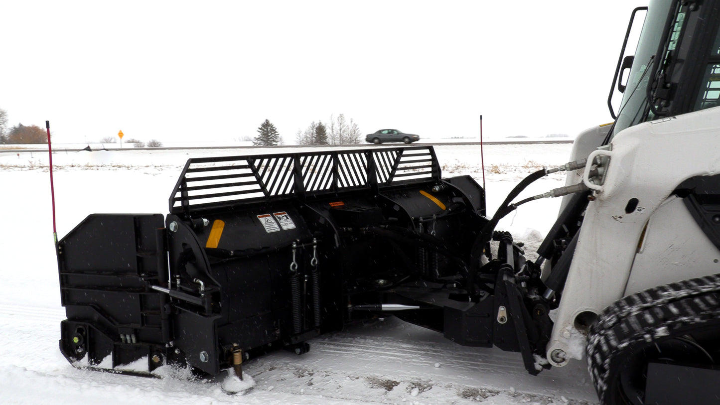 Erskine Winged Snowblade | Model 108" | Width 160" | 15–25 GPM | 25–40 HP | For Skid Steers & Tractors