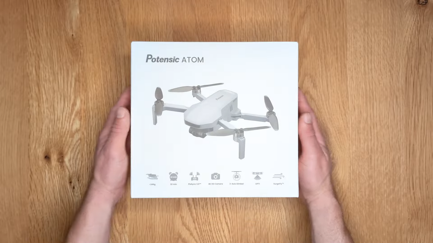 Potensic ATOM SE Drone Fly More Kit | Width 118° FOV | 4K 30FPS UHD EIS Camera | 31-Min Flight Time | 4 KM Transmission Range