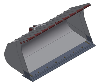 TAG Trash Bucket | Heavy Duty Transfer Station Series | 4 To 10 yd³ Capacity | Spill Plate & Wear Pads | Machine Size 20-40 Tons | For Wheel Loaders
