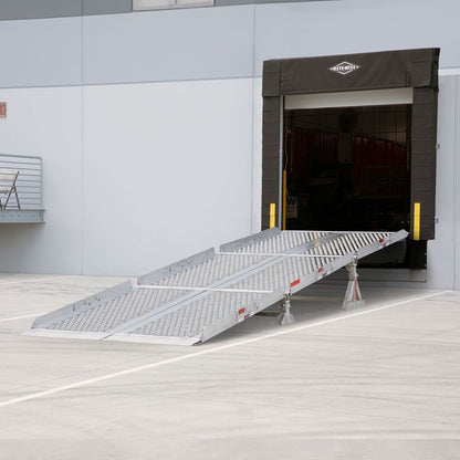 Heavy Duty Ramps | Modular Mini Yard Ramp System | Model 18-101-184-06-MYR | Width 84" Inches | Adjustable Height 15"–32" | Horsepower 23 HP | For Trucks, Trailers & Loading Docks