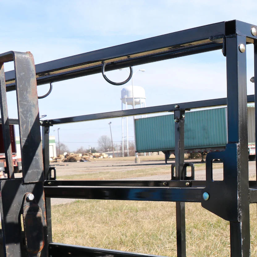 Titan Attachments Man Basket | 72"–116" Width | Platform Depth & Width 4'x6'–4'x9'8" | Fork Pockets 2.5"x6.25" | Machine Size 6–12 Ton (13,000–26,000 lbs) | For Telehandler
