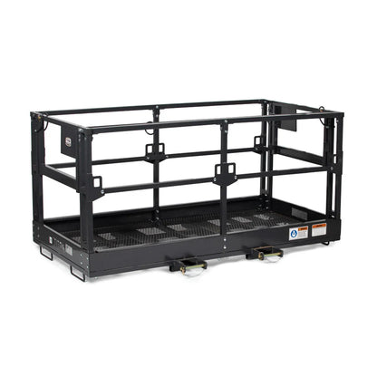 Titan Attachments Man Basket | 72"–116" Width | Platform Depth & Width 4'x6'–4'x9'8" | Fork Pockets 2.5"x6.25" | Machine Size 6–12 Ton (13,000–26,000 lbs) | For Telehandler