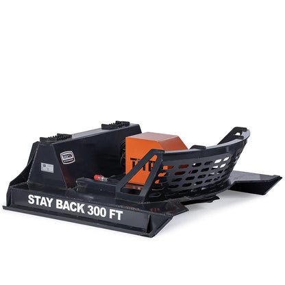 Titan Attachments Brush Cutter | Pro Series Radial Piston | 60" Width | 8" Cut Dia.| Oil Flow Range 20–30 GPM | For Skid Steers