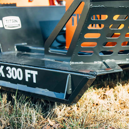 Titan Attachments Brush Cutter | Pro Series Radial Piston | 60" Width | 8" Cut Dia.| Oil Flow Range 20–30 GPM | For Skid Steers