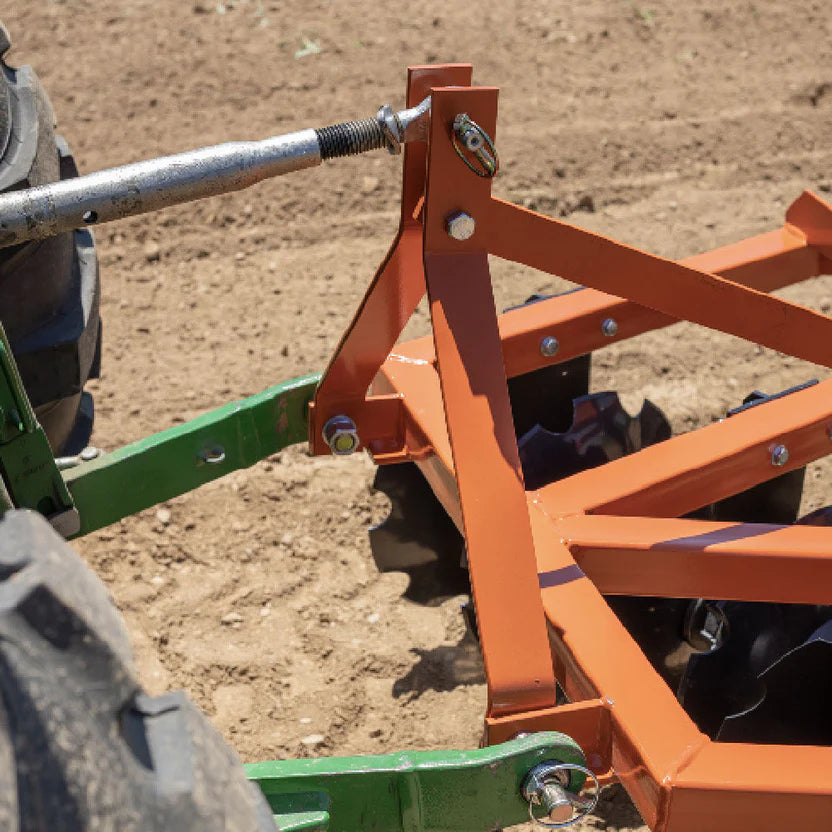 Titan Attachments Disc Harrow | 3 Point Hitch | 4'–6' Working Width | 16" Notched Discs | 425–661 lbs | For Tractors