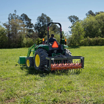 Titan Attachments Drum Plug Aerator | 50" Working Width | 5" Replaceable Plugs | 678–820 lbs | 25–60 HP | For Tractors