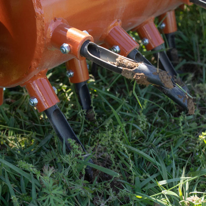 Titan Attachments Drum Plug Aerator | 50" Working Width | 5" Replaceable Plugs | 678–820 lbs | 25–60 HP | For Tractors