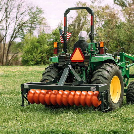 Titan Attachments Cultipacker | 72" Working Width | 15" Wheels | 3-Point Hitch | Titan Quick Hitch Compatible | Horsepower 25–45 HP | For Tractors