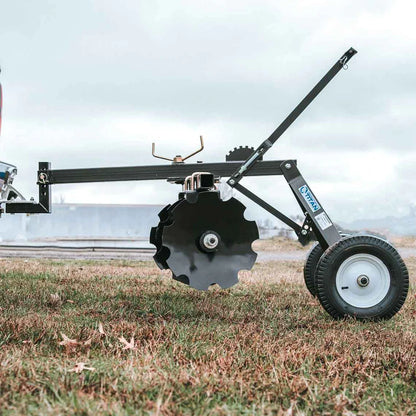 Titan Attachments Disc Harrow | 4' Working Width | 16" Notched Discs | 2" Ball Hitch | Min. 18 HP / 350cc ATV Required | For ATV Tow-Behind