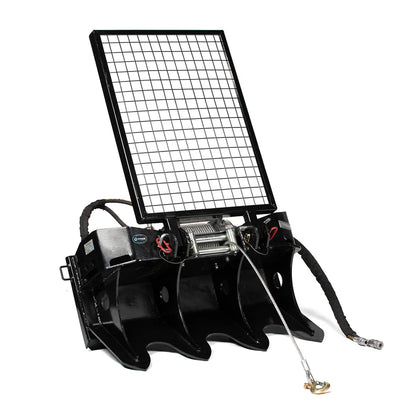 Titan Attachments Logging Winch | 7.5 Ton Pull Capacity | 93' Cable | 51" Width | Oil Flow 10–25 GPM | For Skid Steer