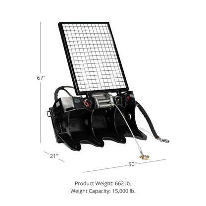 TITAN ATTACHMENTS 7.5 TON SKID STEER LOGGING WINCH FOR SKID STEER