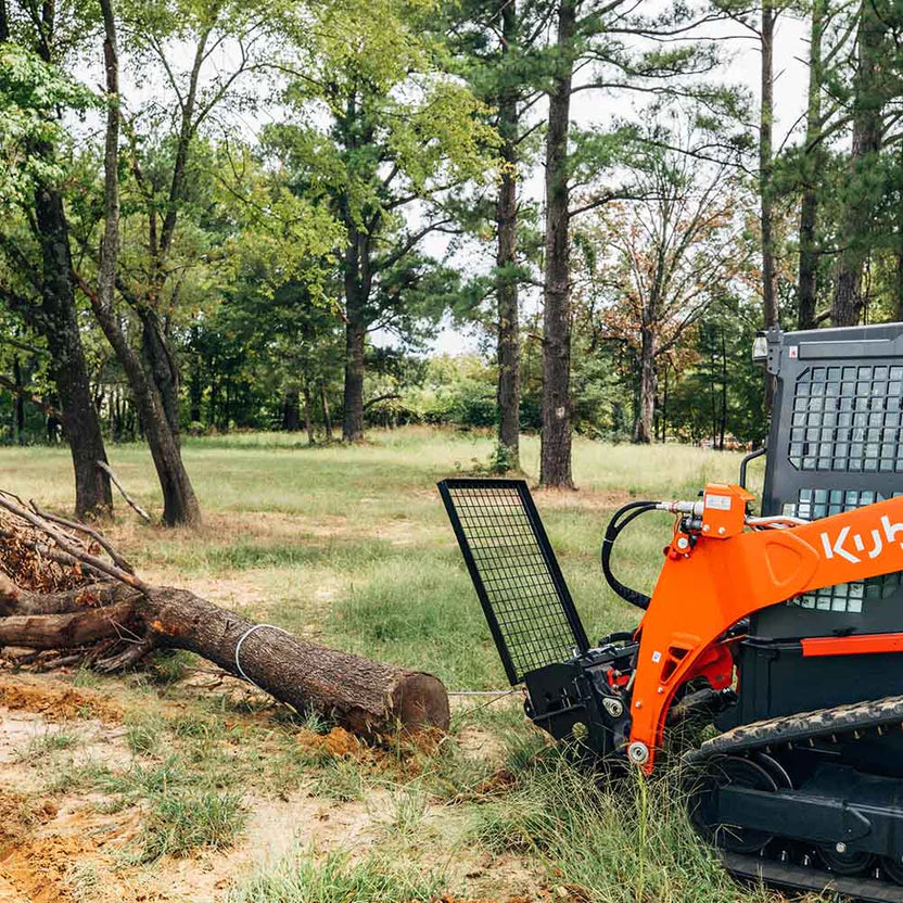 Titan Attachments Logging Winch | 7.5 Ton Pull Capacity | 93' Cable | 51" Width | Oil Flow 10–25 GPM | For Skid Steer