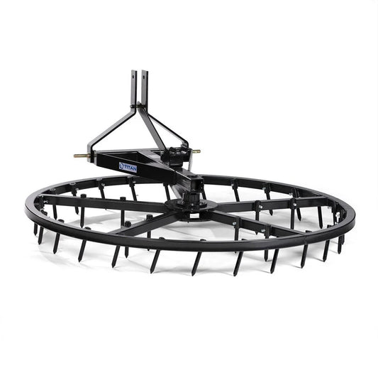 Titan Attachments Arena Spin Harrow | 3 Point Hitch | 75" Width | 35 Hardened Teeth | 273–380 lbs | Horsepower 30 HP | For Tractors