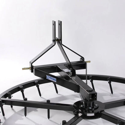 Titan Attachments Arena Spin Harrow | 3 Point Hitch | 75" Width | 35 Hardened Teeth | 273–380 lbs | Horsepower 30 HP | For Tractors