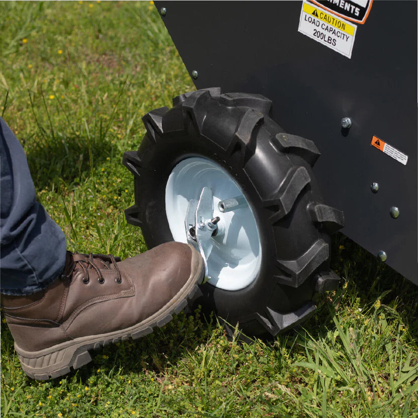 Titan Attachments Manure Spreader | Compact Tow-Behind | 8.7 cu. ft Capacity | 47.5" Width | 200 lb Load | 163 lbs | Horsepower 10–25 HP | For ATVs, UTVs, Mowers