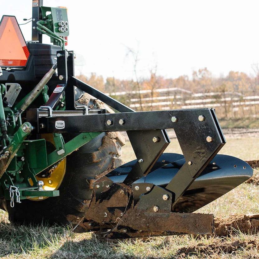 Titan Attachments Double Bottom Turn Plow | 3 Point Hitch | 15.75" Width  | 35–50 HP | For Tractors