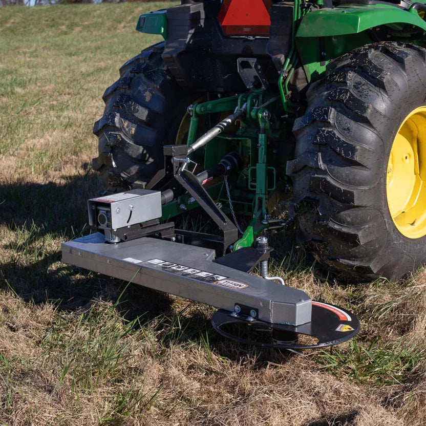Titan Attachments Trimmer Mower | 3 Point Hitch | 74.5" Width | 22" Cut Diameter | Horsepower 45 HP | For Tractors