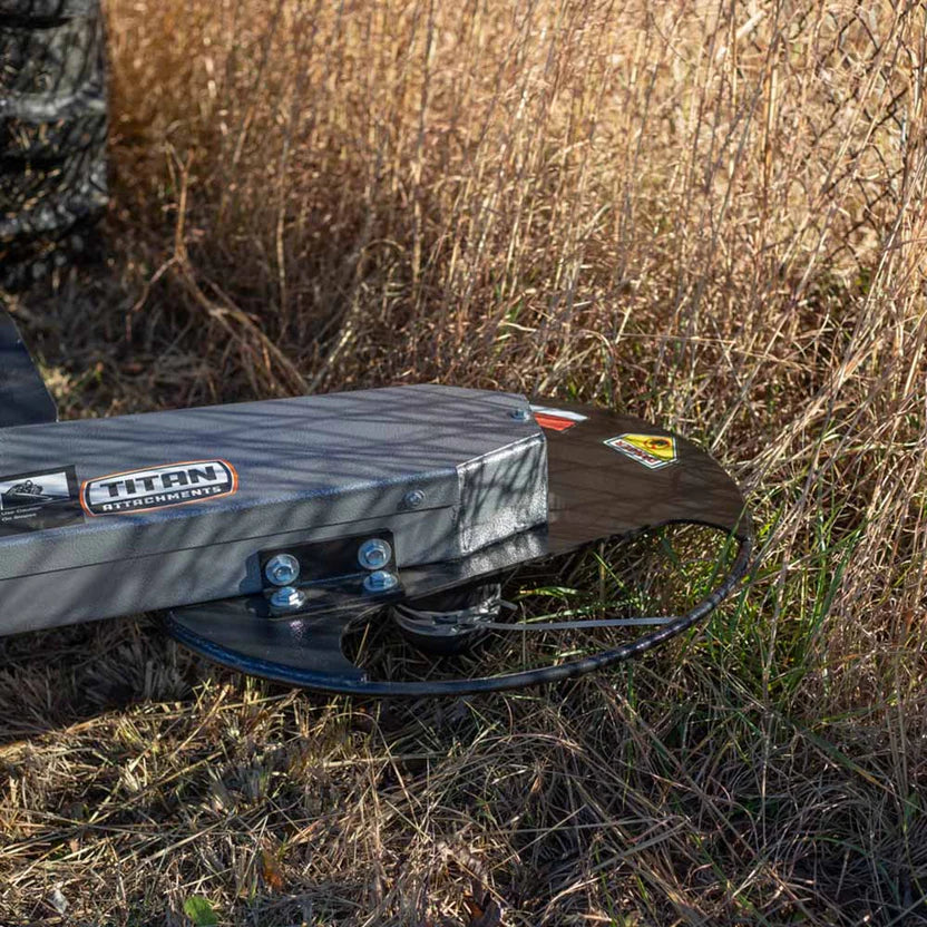 Titan Attachments Trimmer Mower | 3 Point Hitch | 74.5" Width | 22" Cut Diameter | Horsepower 45 HP | For Tractors